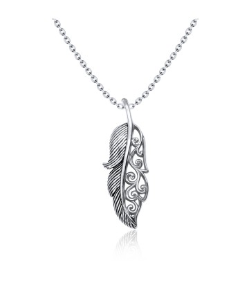 Stylish Leaf Designed Silver Necklace SPE-3670